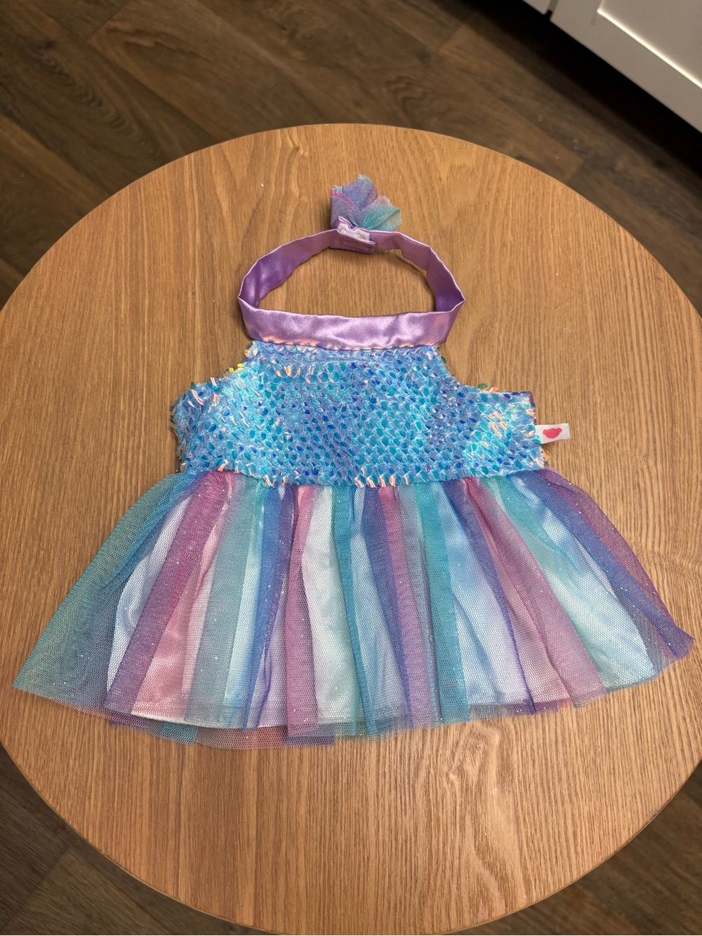 Build-A-Bear Sequin Halter Dress.
